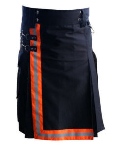 Reflector Firefighter Men Kilt High Visible Orange,Gree Reflector 100% Cotton 