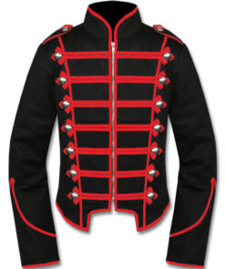 Red Black Mens Military Drummer Jacket New Style