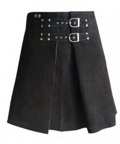 Roman Gladiator Leather Kilt Front
