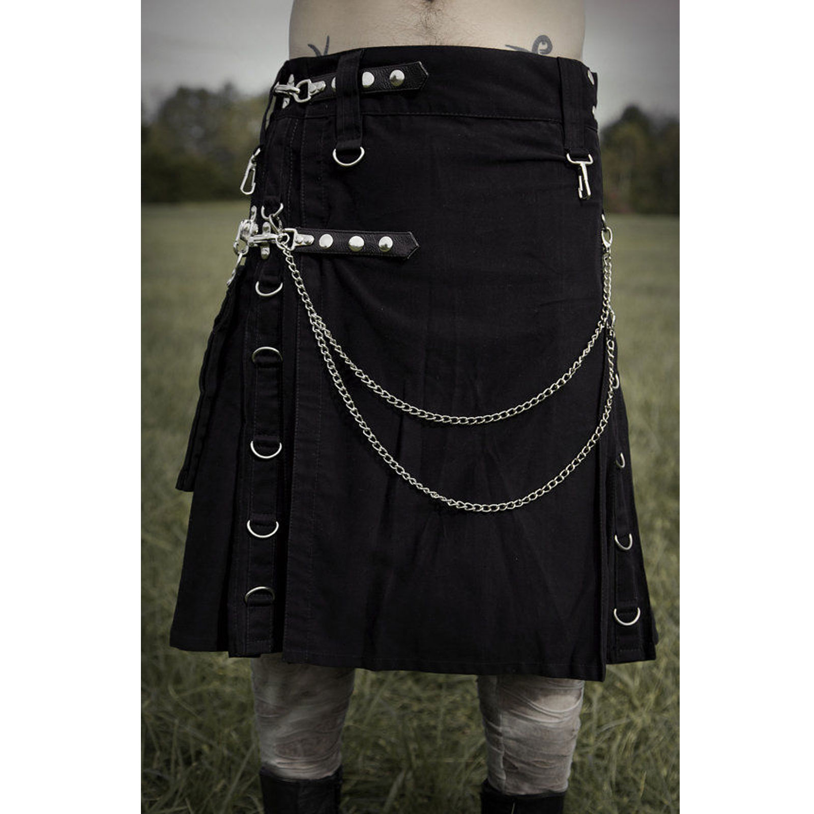 Mens Utility Combat Kilt Punk Goth Style FREE GIFT Various Styles All Sizes 