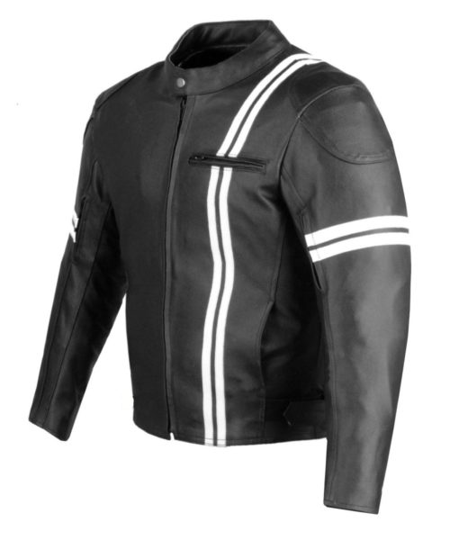 Biker Leather Jacket with Armors