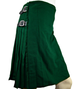 Irish Traditional Solid Green Kilt